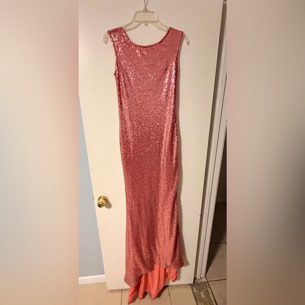 Sparkling Sequin Gown with Train